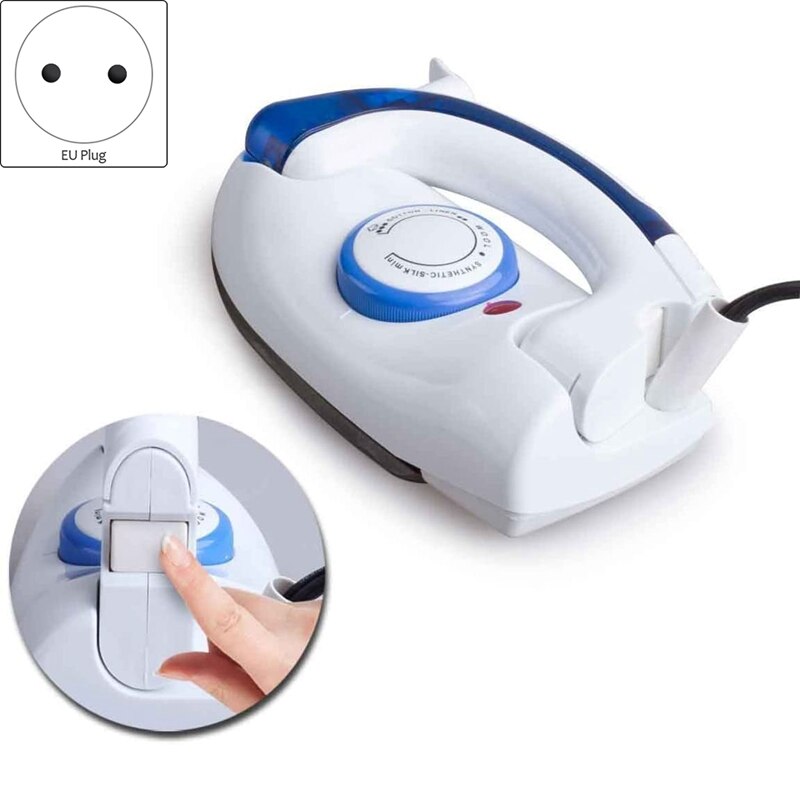 Mini Electric Folding Travel Glide Steam Iron 500W,Small Lightweight Clothes Compact Portable Handheld Ironing