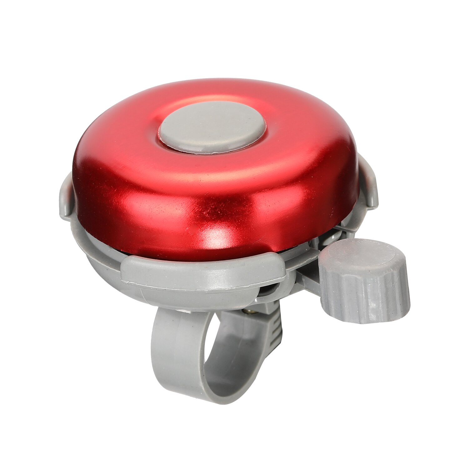 Manillar y timbre de aleación de aluminio para bicicleta, 6 colores, Mini alarma para seguridad en exteriores: Rojo