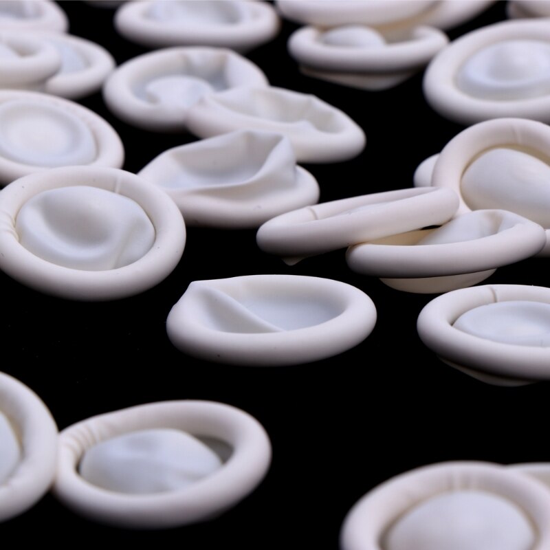 100pcs Disposable Latex Rubber Finger Cots Sets Fingertips Protector Gloves T8NC