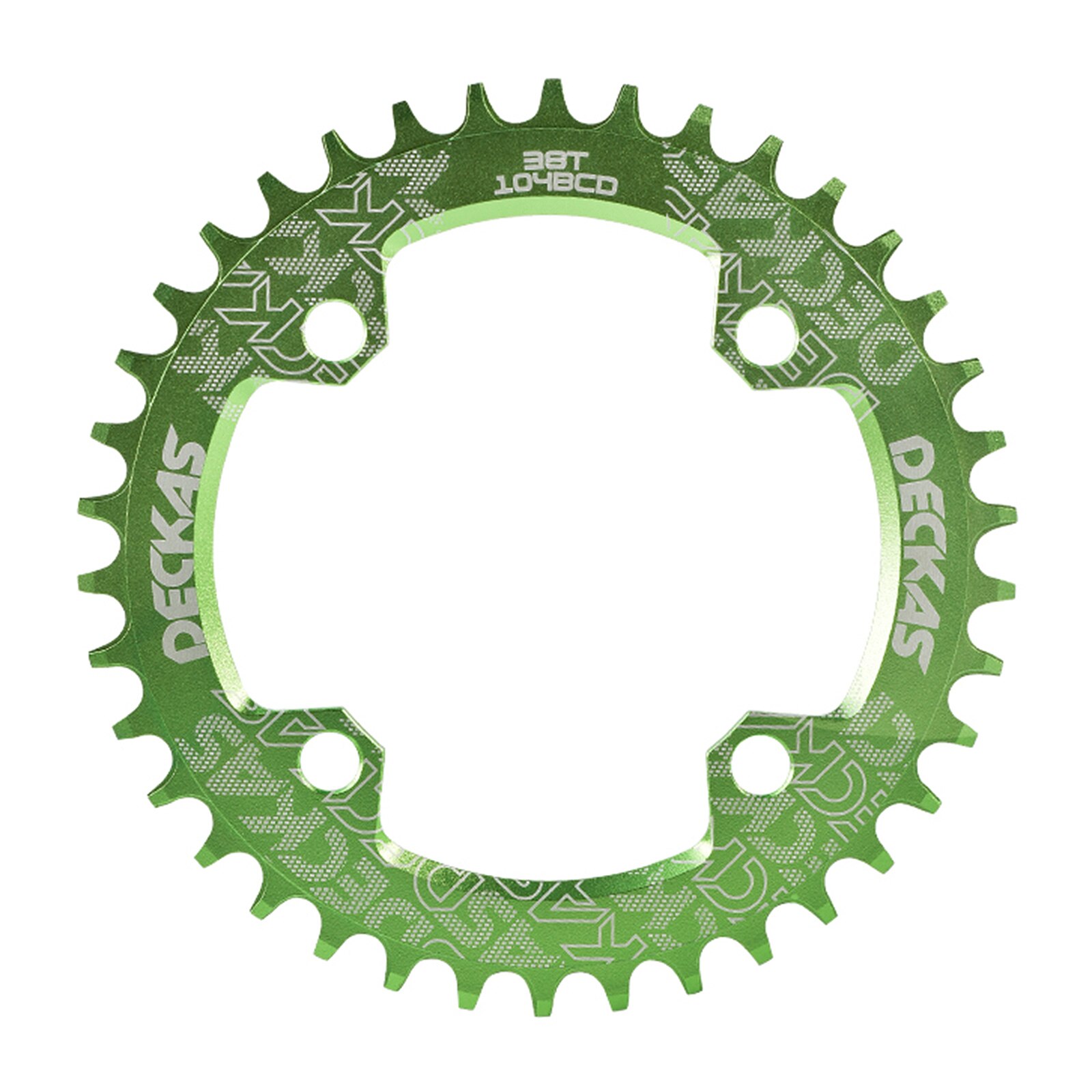 Round Narrow Wide Chainring Gear Bicycle Disc 36T 104BCD Oval Plate Crankset 104bcd Multi-color Single Speed Chainwheel: Green / Circularity