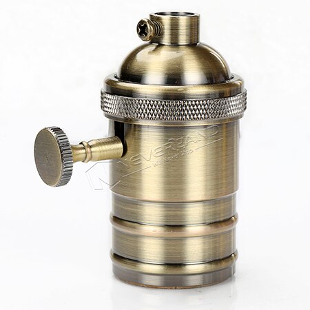 Vintage E27 Lamphouder Loft Industriële Stijl Messing E27 Socket Edison Lamphouder Base Voor Hanger Plafondlamp: Antique brass