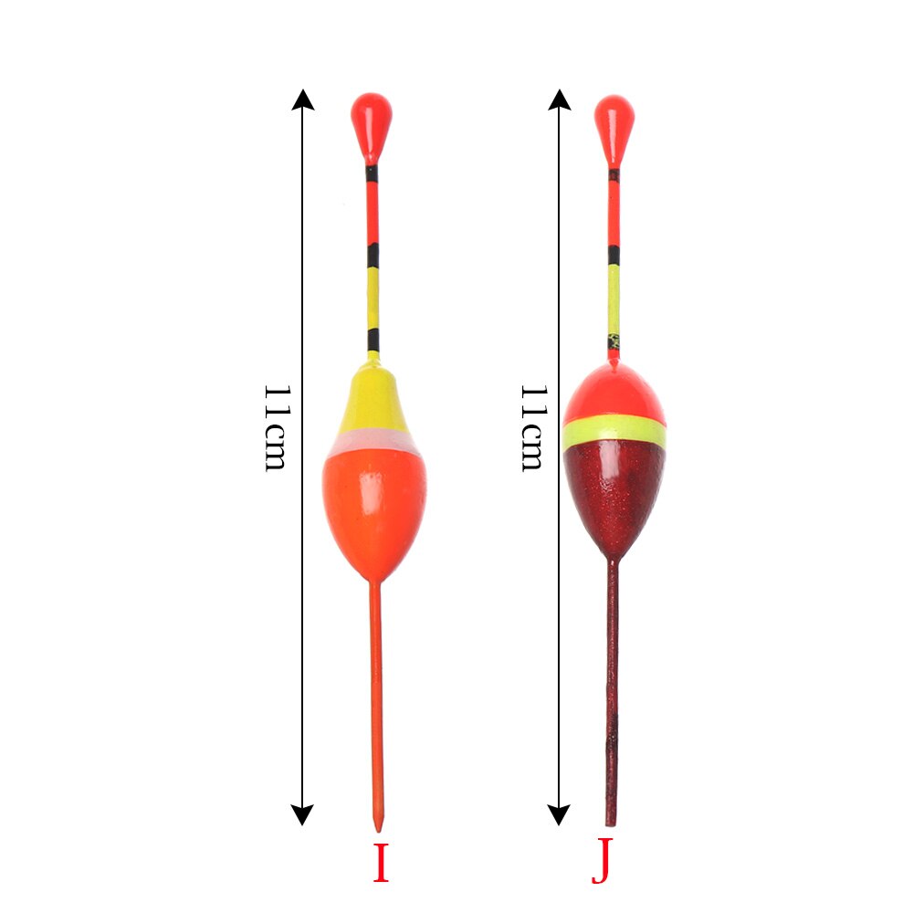 2pz 8.5/9/11/12 centimetri di Luce Bastone Galleggianti Del Ghiaccio adescare di Pesca Galleggianti Bobber Formati Assortiti pesca Fluttuano Schiuma boa Accessorio