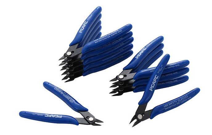 DIY Electronic Diagonal Pliers Side Cutting Pliers Wire Cutters Spring Loaded Easy To Use Insulated Handles for Comfortable Oper