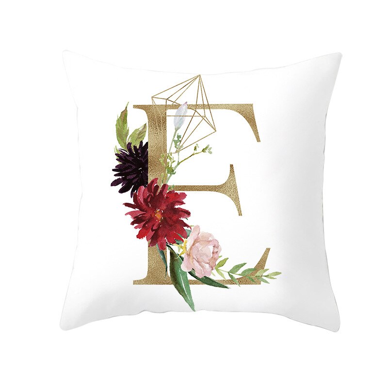 Kids Kussensloop Brief Kussenhoes 45*45 Sierkussen Covers Decor Kussens Bank Polyester Bloemen Home Decor Kussenslopen: 5