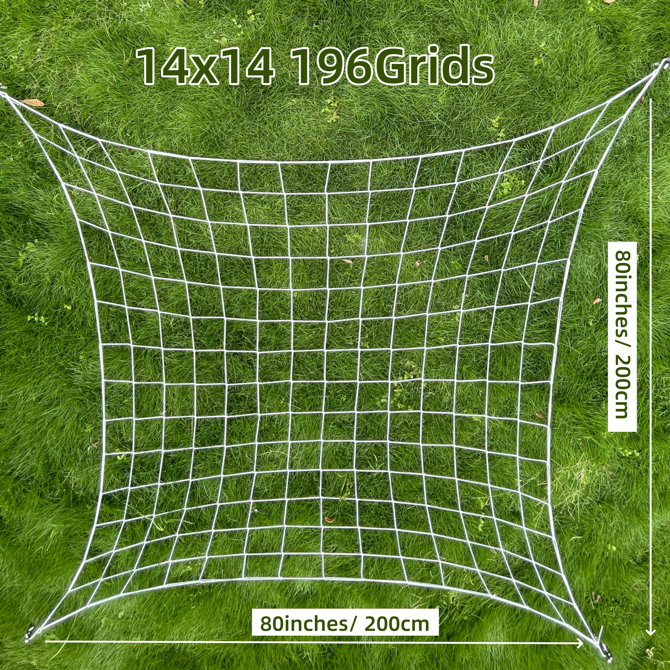 2Stck 4'' Gittergewebe Spaliernetz Pflanzenunterstützung Elastisches ScrOG/LST Netz mit Haken für drinnen wachsen Zelte Kasten Bausatz niedrig betonen Ausbildung: verrotten