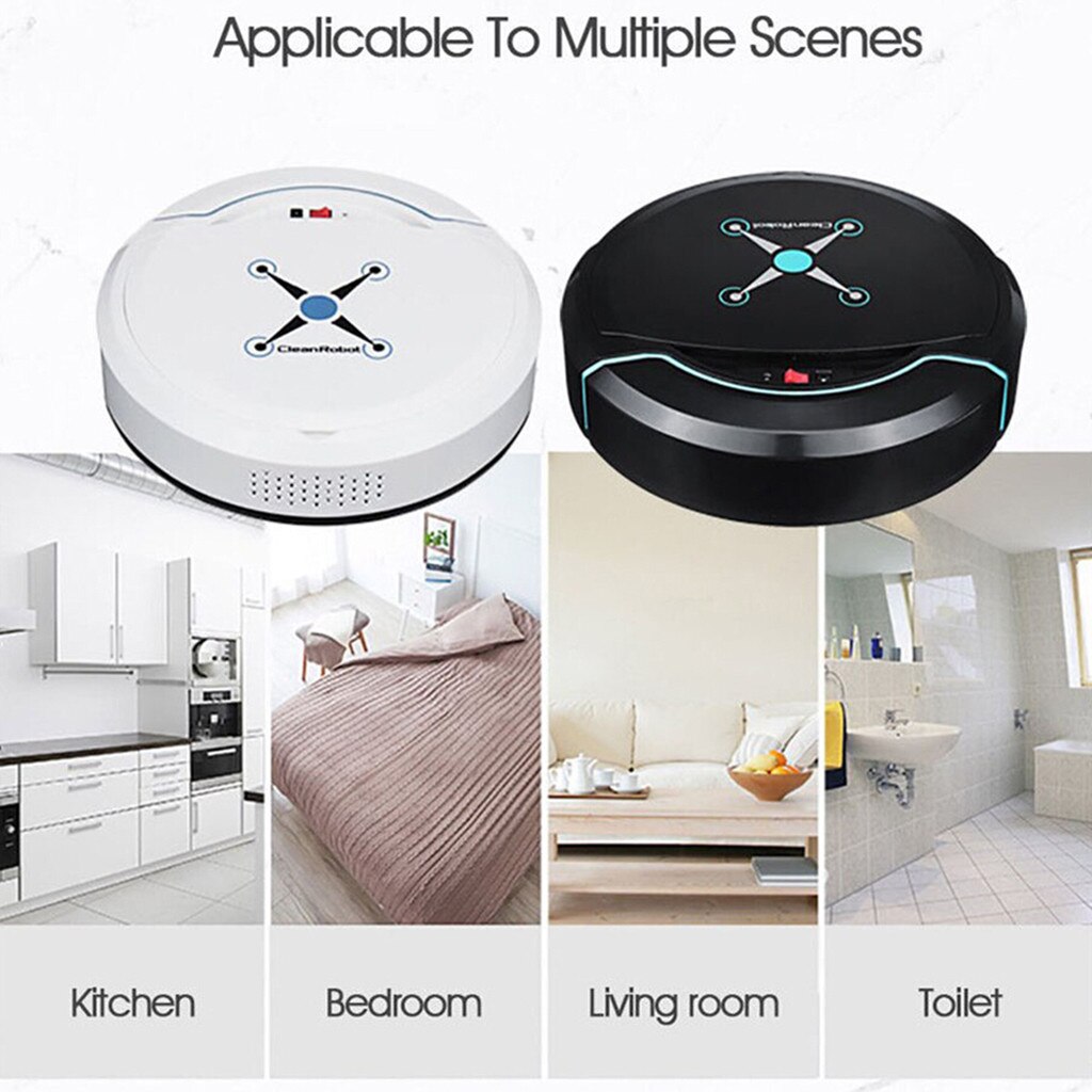Automatic Self Navigated Rechargeable Smart Robot Vacuum Floor Cleaner Auto Sweeper Edge Clean Large Sauction