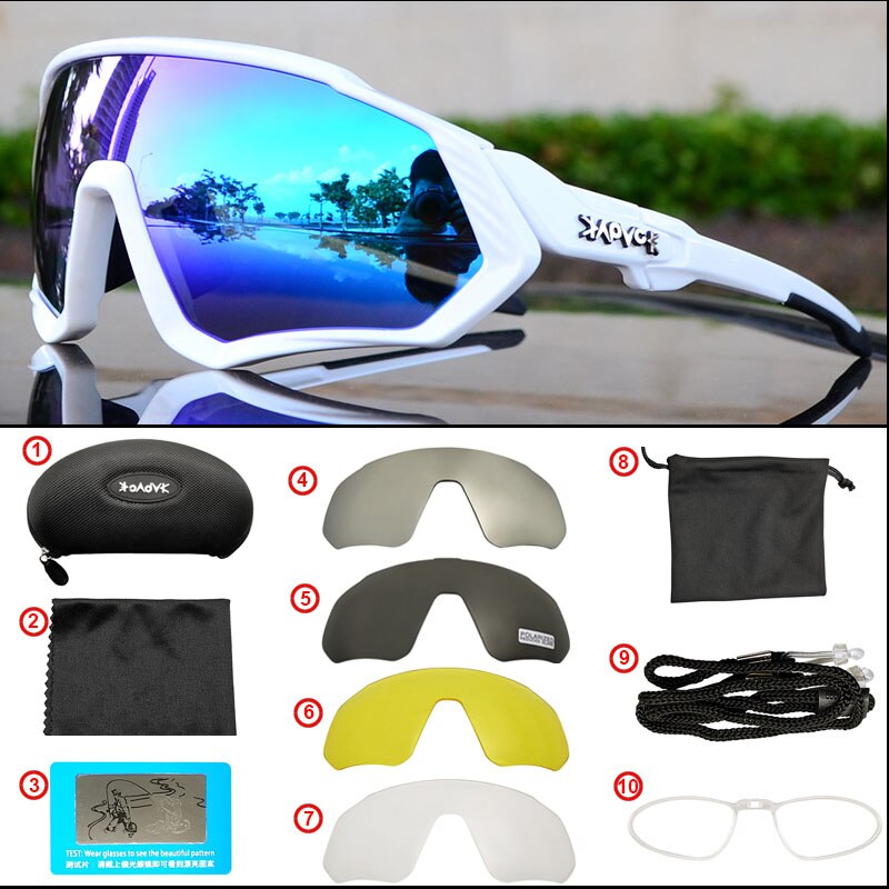Cykelbriller polariseret mtb mountainbike cykel solbriller cykelbriller eyewear oculos ciclismo gafas ciclismo: 22