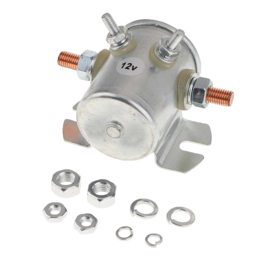 100A Auto Car Continuous Duty Switch Solenoid Relay 12 Volt 4 Terminals