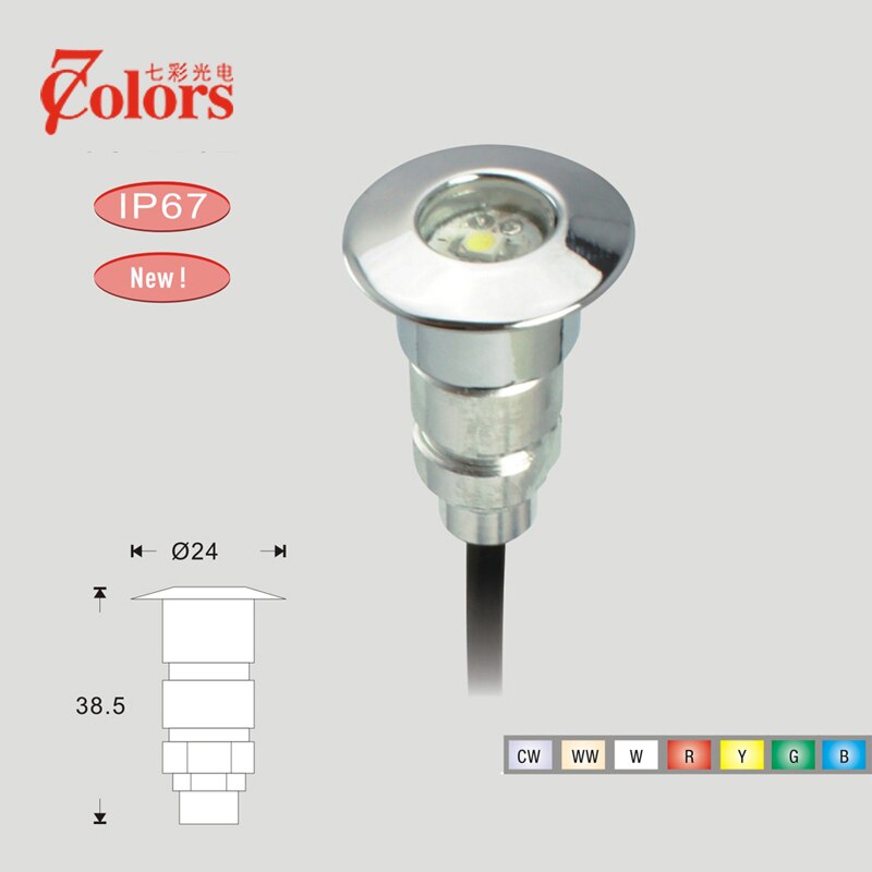 Ip67 aluminium lille størrelse led indkørsel op belysning lampe underjordisk lysdc 12v 0.6w ført gårdhave lys til udendørs
