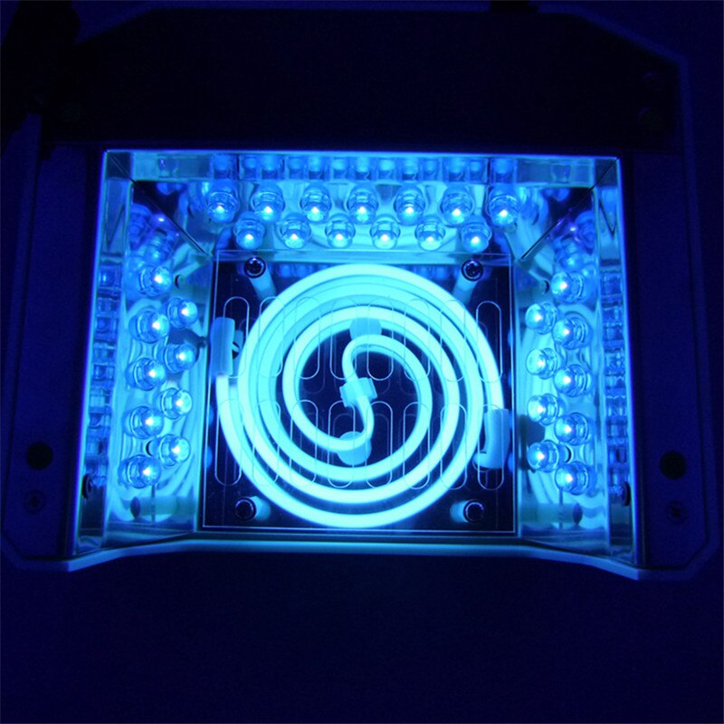 12W CCFL LED UV Spiral Tube for Led Nail Lamp Replacement Bulb for UV Gel Machine Nail Dryer