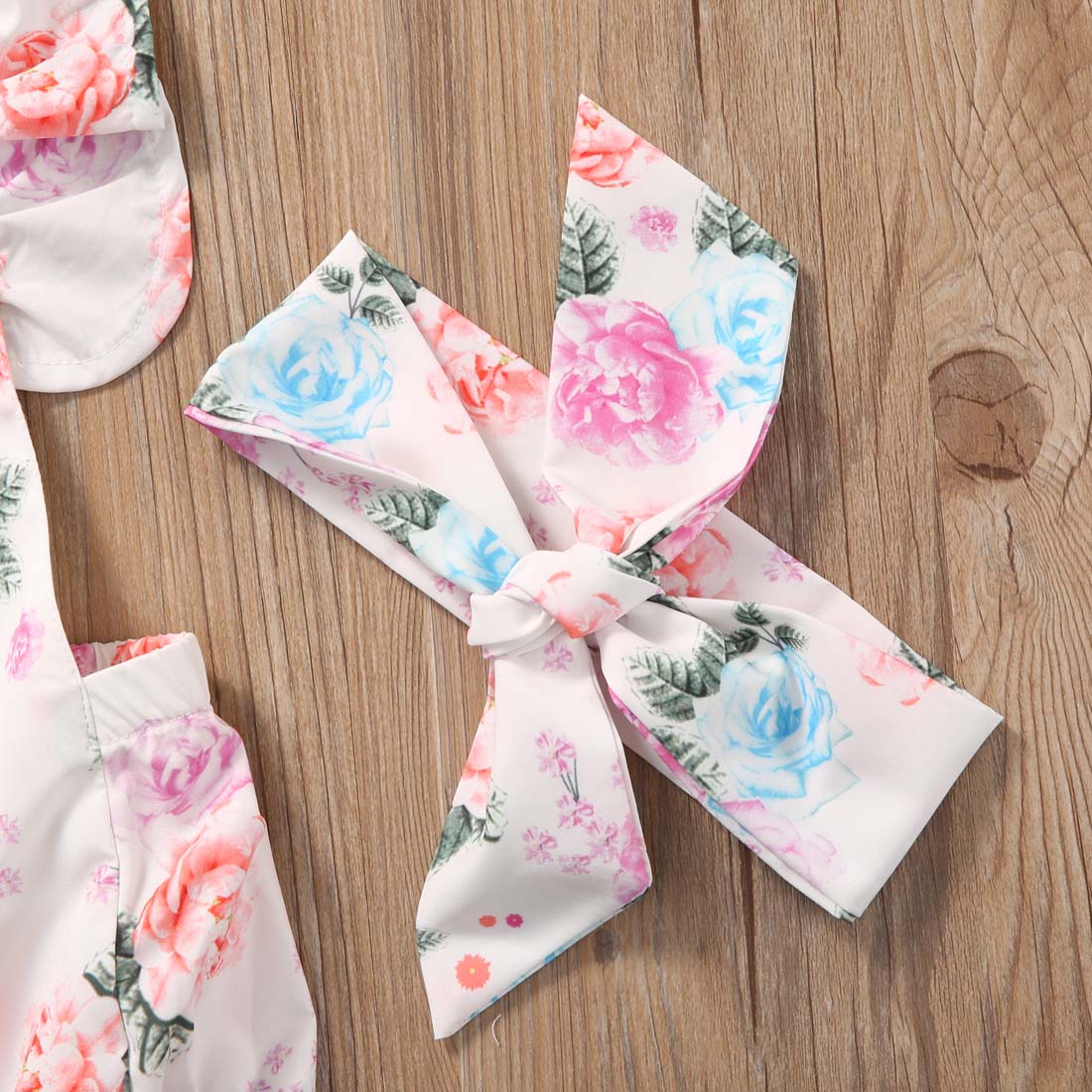 ¡2 unids/set! Verano lindo bebé niñas Floral sin mangas Romper + diadema verano Sunsuit conjunto de trajes de ropa