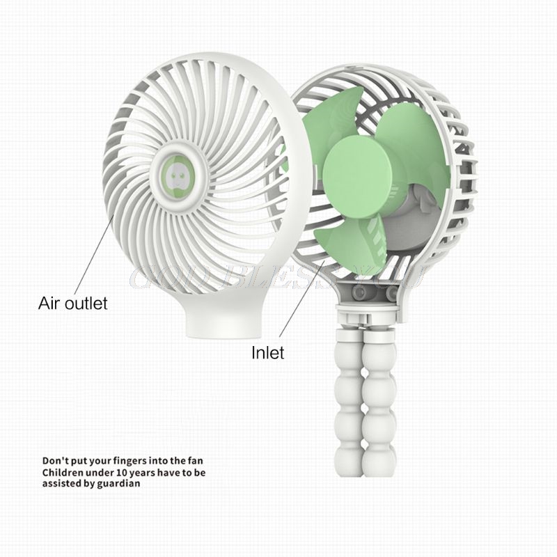 Mini support Portable suspendu en forme de pieuvre, réglable, charge USB, refroidisseur de ventilateur pour poussette de bébé, utilisation d&#39;étudiant, directe