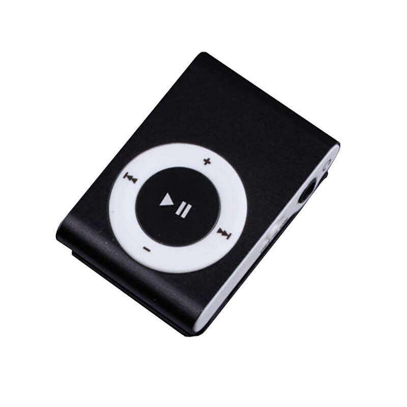 Mini Stylish MP3 Draagbare Clip MP3 Muziekspeler Waterdichte Sport Mini Clip Mp3 Muziekspeler Walkman: Black