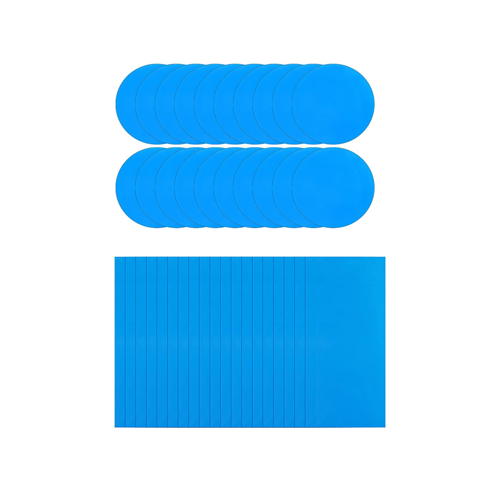 20Pcs Inflatable Pool Repair Patch Kit Adhesive Easy to Use for Inflatable Swimming Pools Inflatable Boats Air Mattress Air Bed