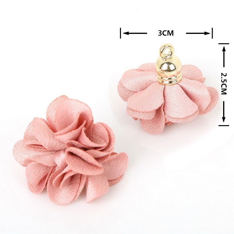 10 stuks 3*25cm bloemen bedel hanger kwastjes voor strik knutselen bruiloft feest decoratie doe-het-zelf benodigdheden verpakking accessoires: Naakt