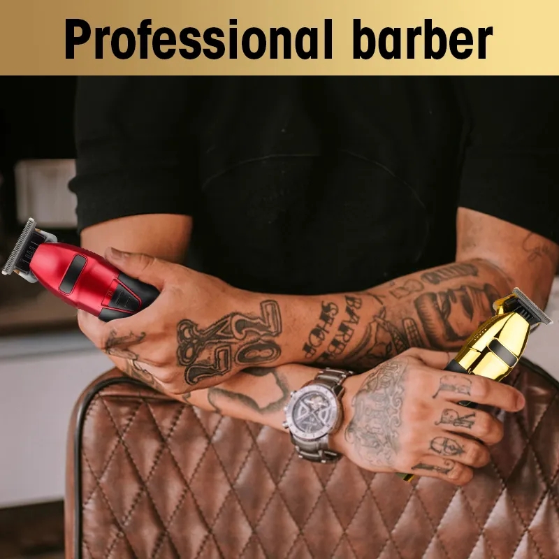 0 mm Null Professioneller Haarschneider für Männer, Bart- und Haarschneidemaschine, elektrisch, Profi Barbier, kabellose Haarschneidemaschine, wiederaufladbar
