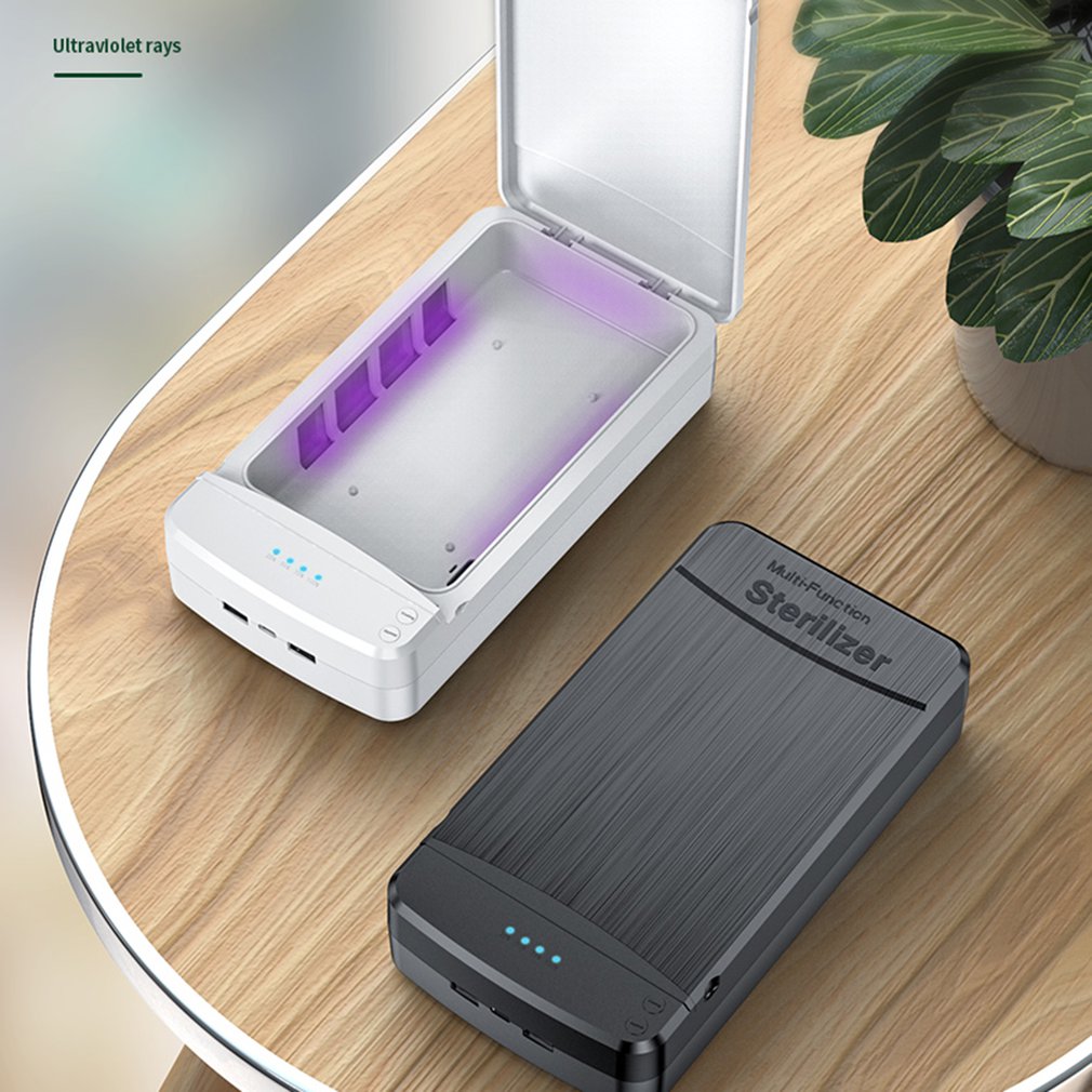 Quick UV Light Phone Sterilizer Box Jewelry Phones Cleaner USB Personal Sanitizer Disinfection Cabinet