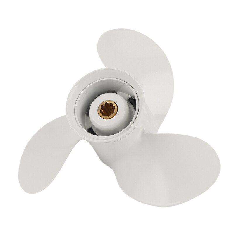 9 1/4 X 9-J Aluminium 3 Blade Buitenboordmotor Propeller Voor Yamaha 9.9-15Hp