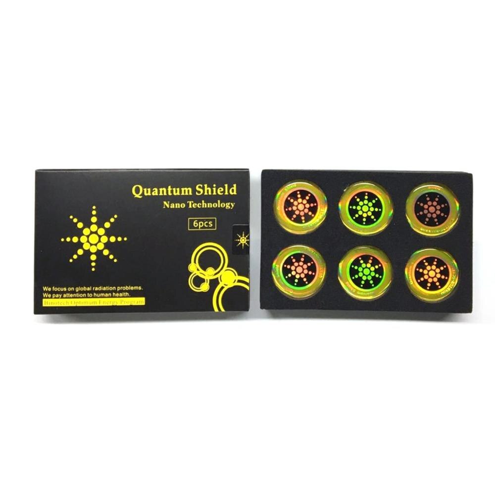 Anti-Radiation Stickers For Mobile Phones Round Shape Electromagnetic Shield Anti-Electromagnetic Wave Patches 6 Pieces