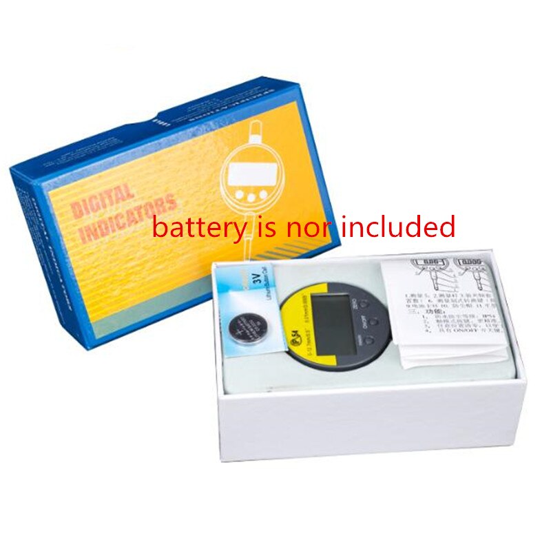 0.01mm Digital Dial Indicator Meter IP54 Oil-proof 12.7mm/0.5" Electronic Micrometer Carbide Tip Precision Gauge