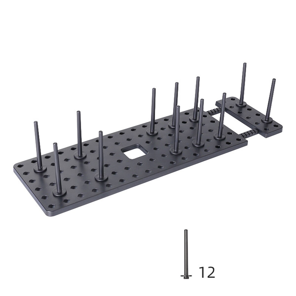 Étagère de rangement Flexible pour bols et plats, égouttoir à vaisselle réglable librement, étagère séparée avec douze piliers, produit ménager pratique