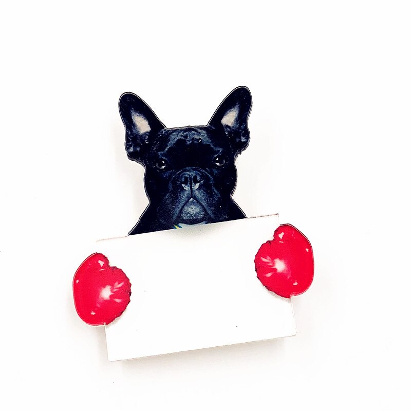 1Pcs Goede Acryl Pin Dier Cartoon Broche Leuke Hond Icoon Badge Voor Kids Party Decoratie Op Zak muts Sjaal T-shirt