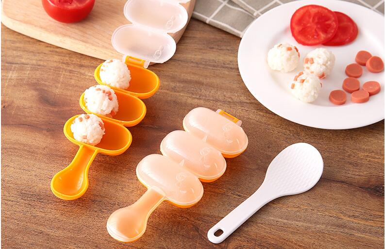 1PC DIY Cute Mini Rice and Vegetable Roll Mold Meat Ball Maker Sushi Onigiri Tool Kitchen Gadgets OK 0761