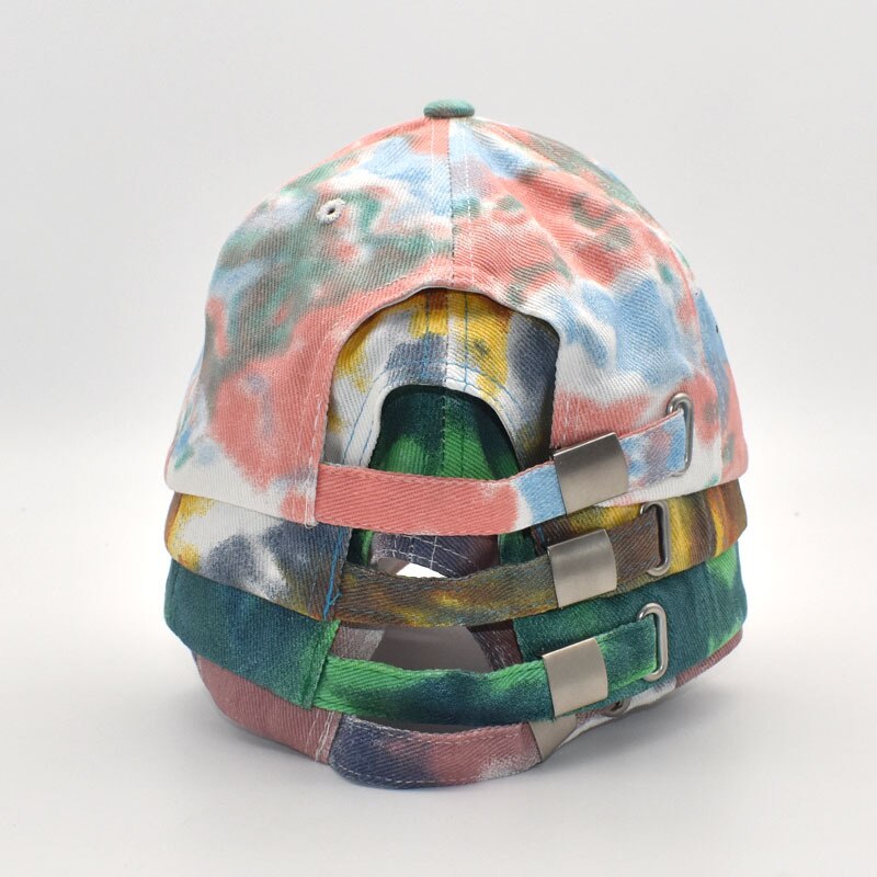 Mode Tie-Dye Baseball Cap Lente Mannen En Vrouwen Trend Paar Kleurrijke Snapback Hoed Outdoor Verstelbare Zon Graffiti bone