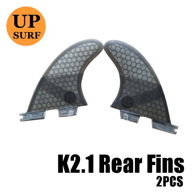 Surf FCS 2 K2.1 rear Fin yellow Fibreglass Quilhas fcs ii K2.1 rear Fins Surf Board Quilhas Fins FCSII Fins in Surfing: black grey