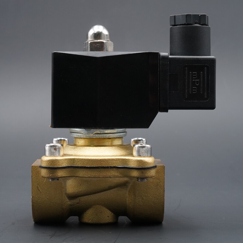 Magnetventil vattenventil stänger normalt mässingsventiler 220 v 12 v 24v luft vatten gas membranventil 1/4 &quot; 3/8 &quot; 1/2 &quot; 3/4 &quot; 1 &quot; 2 &quot;