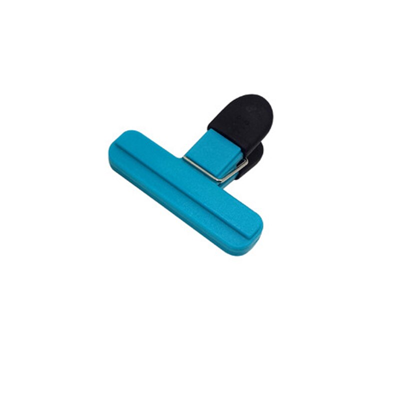 bag clip Snack bag sealing clip fresh moisture-proof food bag clip portable package resealer food clip: small blue