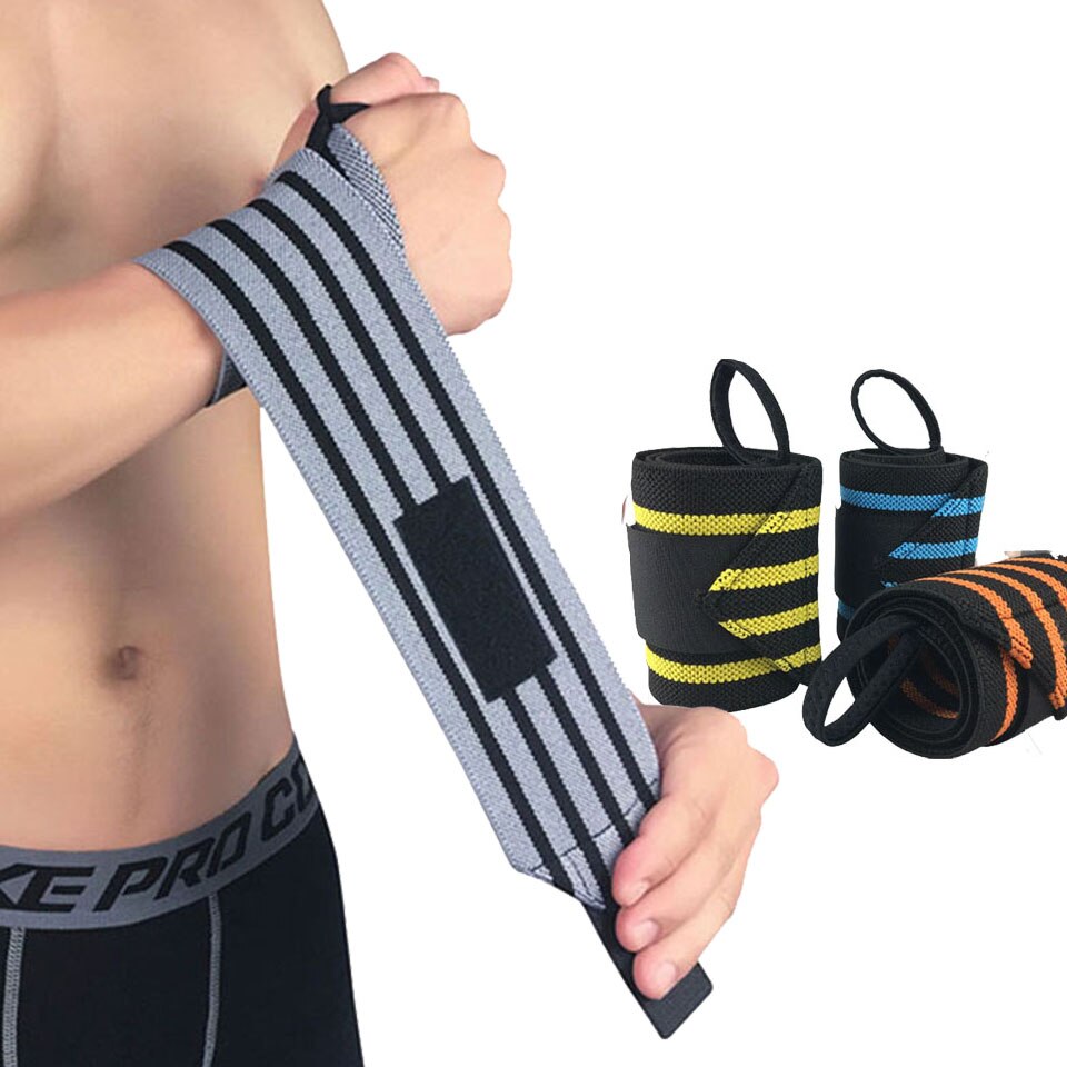 1Pcs Adjustable Wristband Elastic Wrist Wraps Bandages for Weightlifting Powerlifting Breathable Wrist Support 4colors