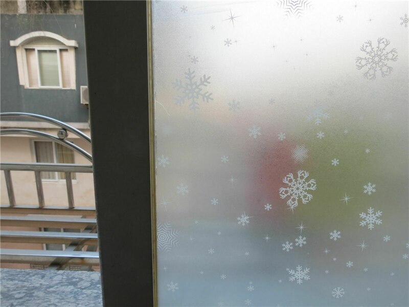 Matteret glas klistermærke privat glas dekoration frostet vinduesfilm statisk klæbende frosting klistermærke 45cm x 2m: -en
