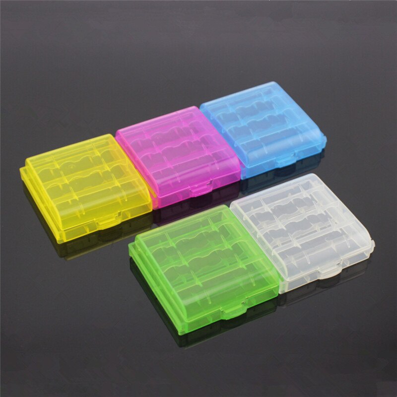 1 STKS Diverse Kleuren Plastic Batterij Opbergdozen Case Opslag Houder Batterij Cover voor 10440 14500 AA AAA Batterij doos