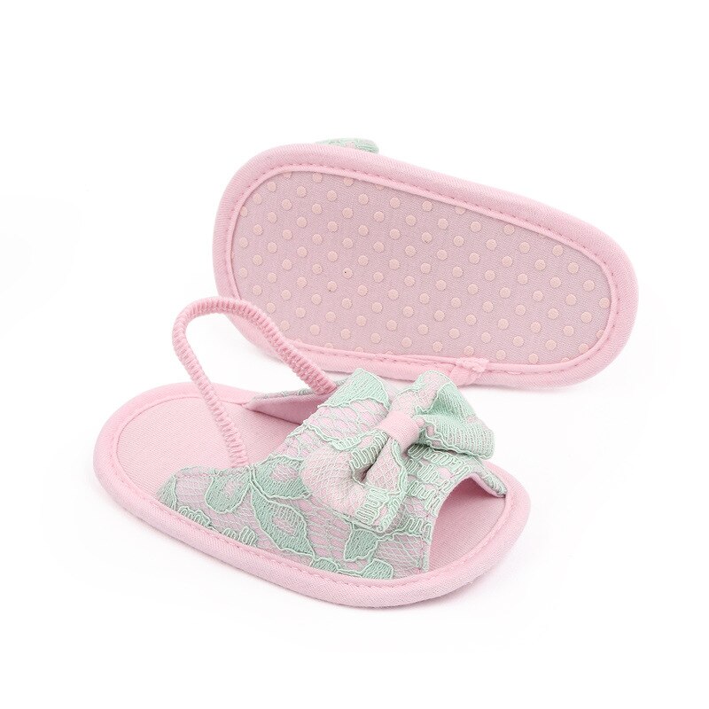 Brand Infant Baby Girl SandalsToddler Summer Shoes Newborn Bebes Sandales Soft Sole Footwear for 1 Year Cute Bow Sandalen