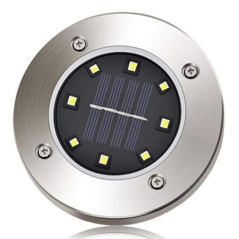 Solar Powered Ground Lights 8 leds Buried Security... – Grandado