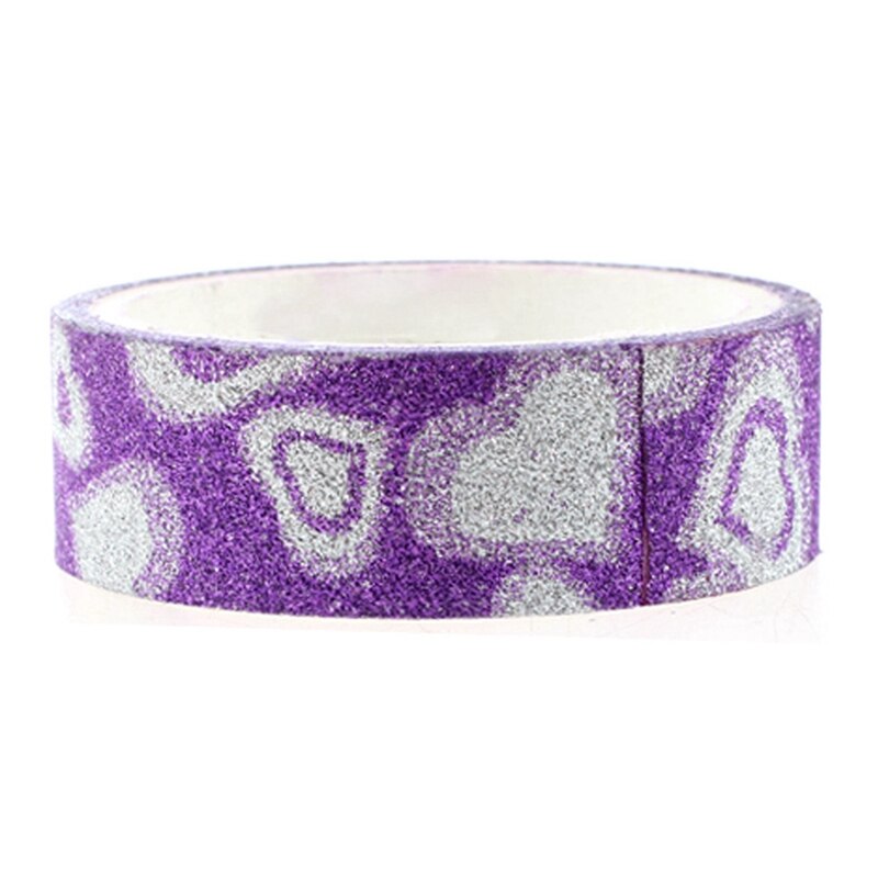 10X DIY Self Adhesive Glitter Washi Masking Tape Sticker & 4 Pack Mini Document File A6 Rainbow Expanding Folder