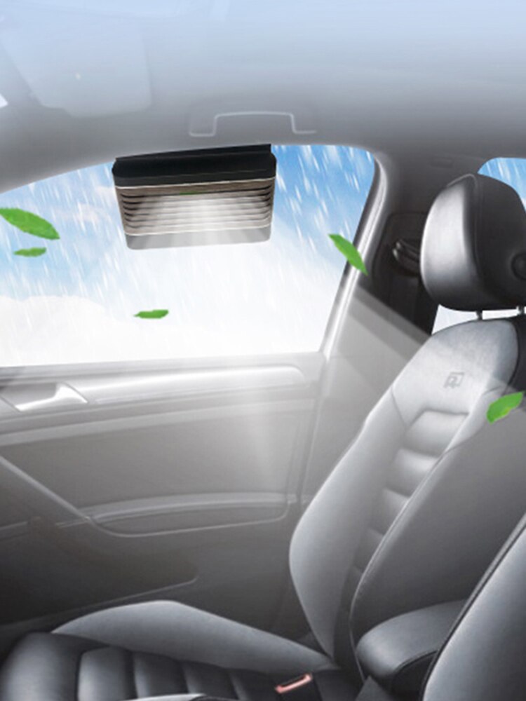 Auto Ventilator Zonne-energie Auto Ventilator Ventilator Fans Auto Radiator Geschikt Voor Auto Algemene Soorten Auto 'S