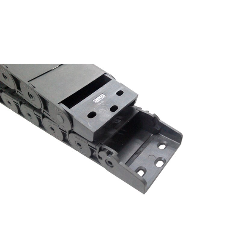 Jflo 18 x 50mm plastdragkedja 1 meter halvsluten inuti öppningskabel med kopplingstankar cnc