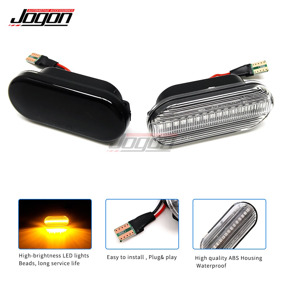 Voor Ford C-Max Fiesta MK6 Focus MK2 Fusion Galaxy Dynamische Richtingaanwijzer Led Side Marker Fender Sequentiële indicator Blinker
