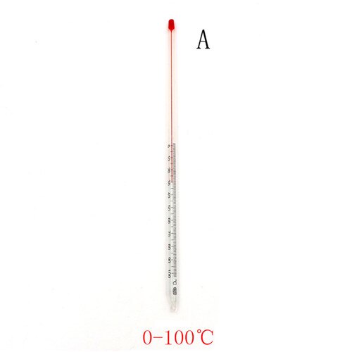 0 -50/100 Celsius Degree Glass Thermometer Home Brew Laboratory Red Water Filled Thermometer Chemistry Glassware: A