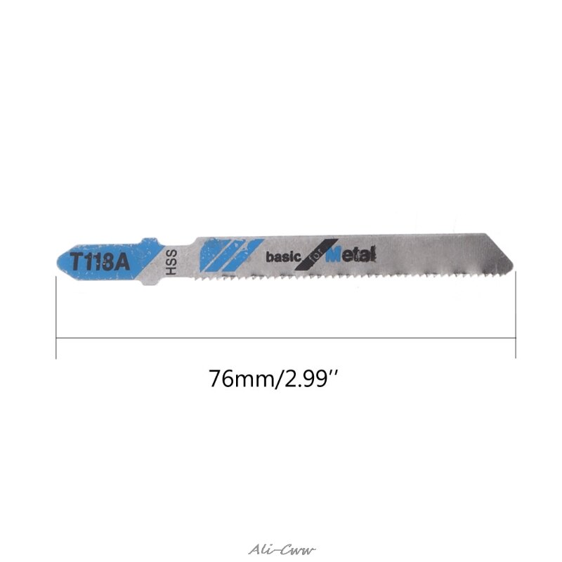 5 Pcs HSS T118A Jig Saw Blades Wood Metal Fast Cutting Reciprocating Saw Blade