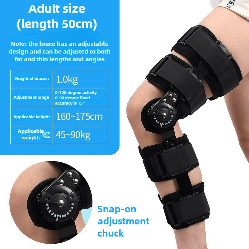 Suporte de fixação ajustável da articulação do joelho para fratura da perna, fratura óssea do joelho, proteção do joelho para reabilitação do menisco: Violeta