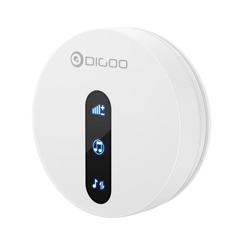 DIGOO DG-SD10 SD10 Transmitter Self-powered Waterproof Doorbell EU Plug Unique Sliding Button 58 Melodies DoorBell