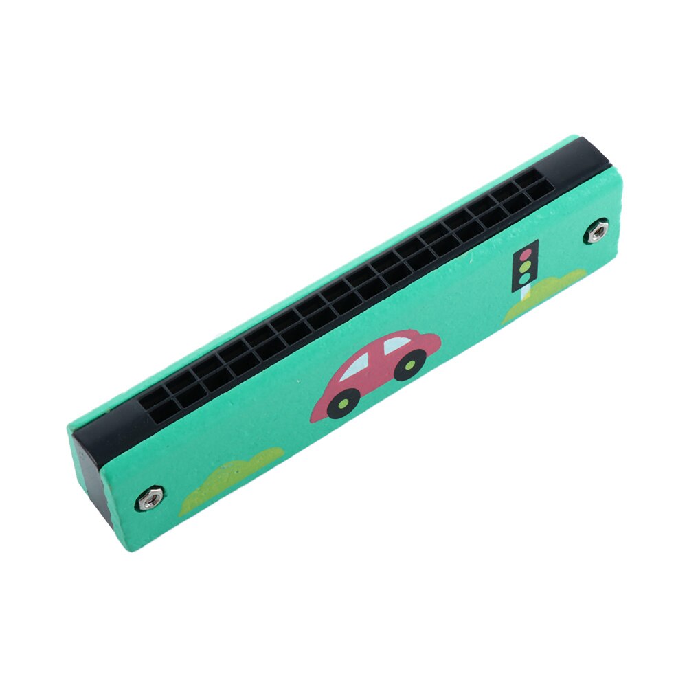 16 Holes Cute Harmonica Musical Instrument Montessori Educational Toys Cartoon Pattern Kids Wind Instrument Children Kids: N