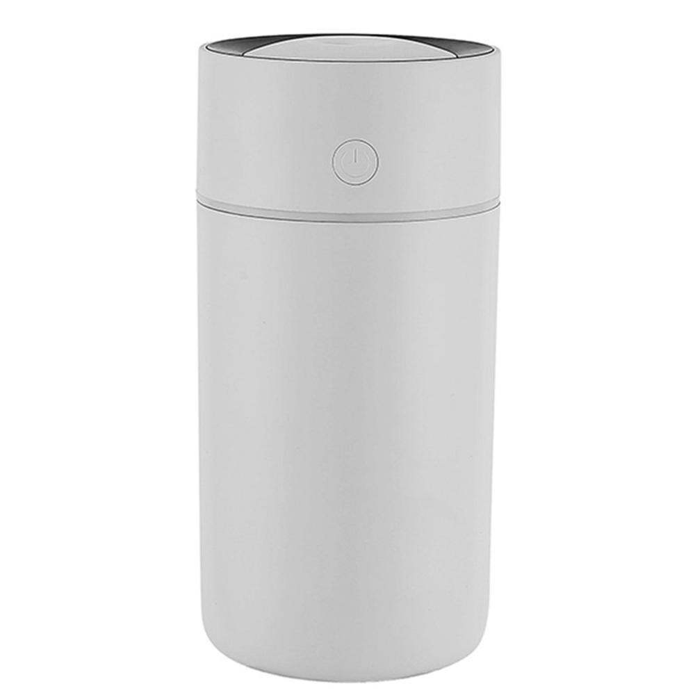 320ml usb elektrisk aroma luftdiffuser mini usb luftfugter purifier bil aromaterapi cool tåge maker luftfugter til bil hjem: Hvid