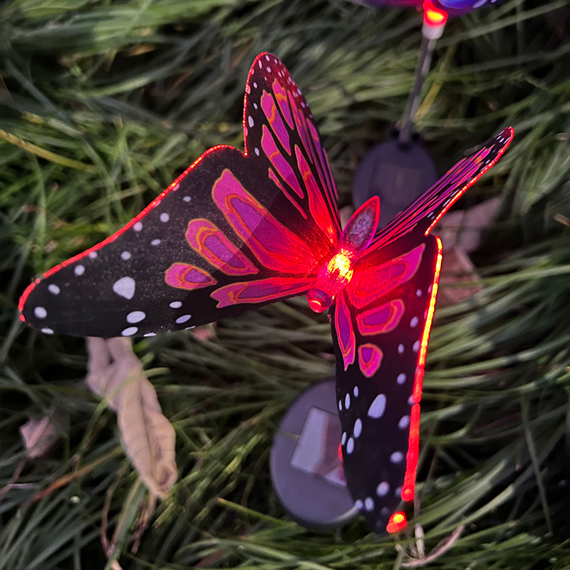Luces LED solares de mariposa para exteriores, lámpara de ambiente para patio, iluminación de paisaje, para jardín, césped, patio, parque, villa, decoración del hogar