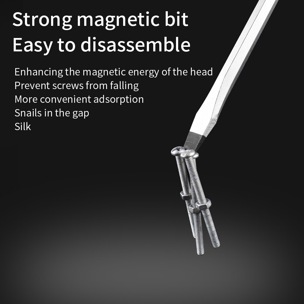 LUXIANI Longer Slotted Phillips Screwdriver Hammerable Hand Tools For Car Repair Household Can be knocked Magnetic Screw Driver
