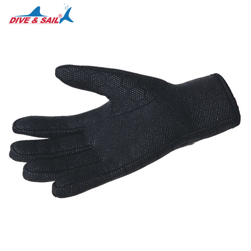 Buceo y navegación 1,5mm guantes de buceo antiarañazos de neopreno con cinta de Nylon para el invierno natación surf buceo en profundidad y superficie