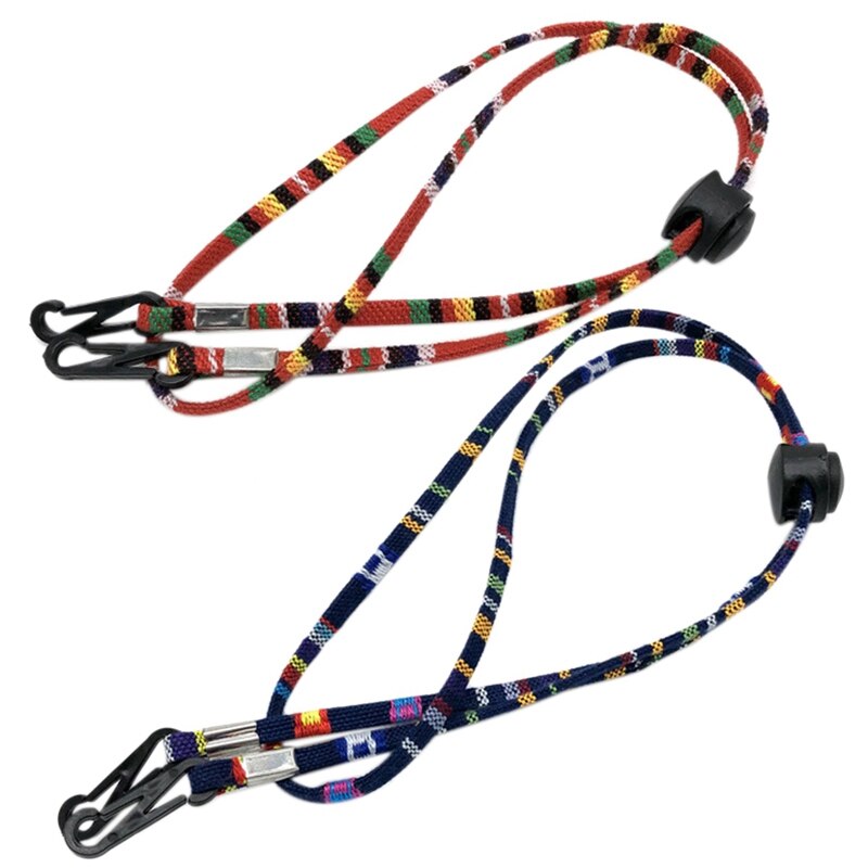 2 Stuks Verstelbare Gezichtsmasker Opknoping Touw Gezichtsmasker Lanyard Anti-Verloren Wegwerp Masker Houder Oor Opknoping Touw, no.1 &amp; No.3: Default Title